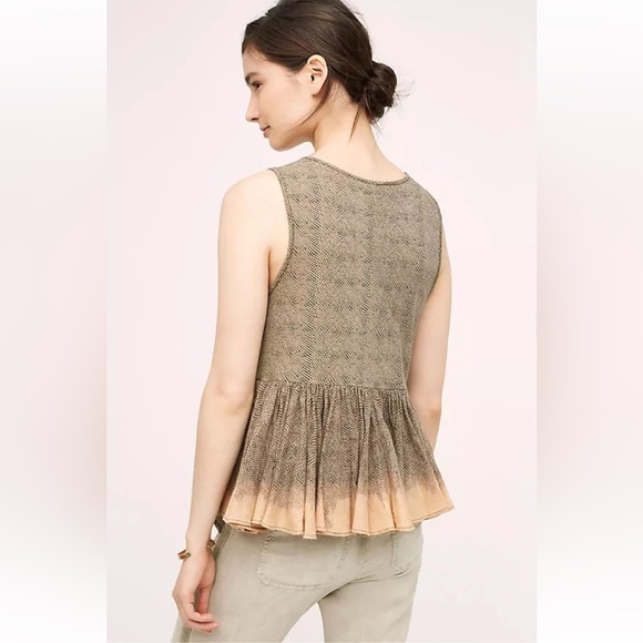 AKEMI + KIN by ANTHROPOLOGIE NWOT Suva Swing Anaphora Tank Top in Brown Motif - Picture 2 of 9